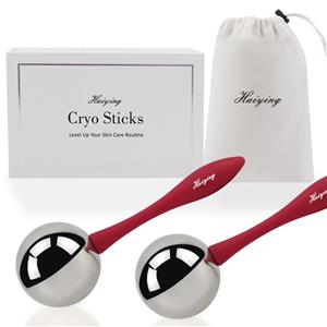 Facial Skin Care Tools for Women Face Eyes Beauty Stainless Steel Cooling Cryo Sticks Ice Globes for SPA