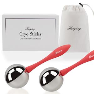 Facial Skin Care Tools for Women Face Eyes Beauty Stainless Steel Cooling Cryo Sticks Ice Globes for SPA