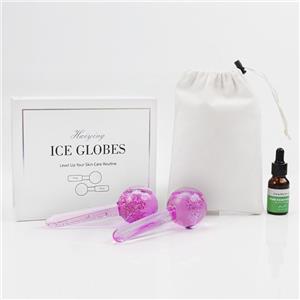 Beauty care glitters facial ice globes Magic non-freeze gel massage cooling gel ice globes for face