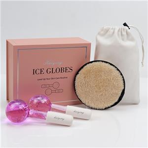 Beauty care glitters facial ice globes Magic non-freeze gel massage cooling gel ice globes for face