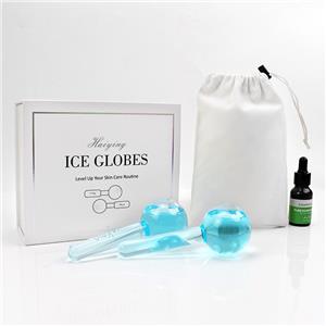 hot magnetic gift box skin care tools handheld glass ice facial globes for facial massage