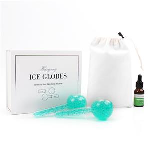 hot magnetic gift box skin care tools handheld glass ice facial globes for facial massage