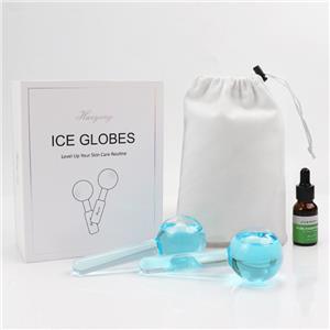 hot magnetic gift box skin care tools handheld glass ice facial globes for facial massage