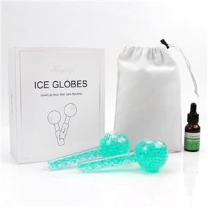 hot magnetic gift box skin care tools handheld glass ice facial globes for facial massage
