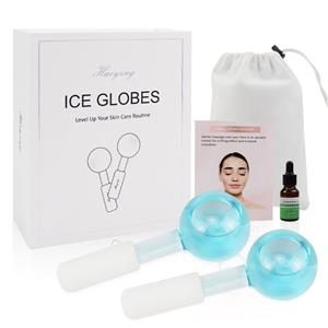 hot magnetic gift box skin care tools handheld glass ice facial globes for facial massage