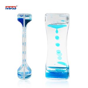 liquid sand timer Motion Bubbler Timer for Calming Sensory Autism Fidget Toys Children Activity Desk Toys Aqua Oil Hourglass