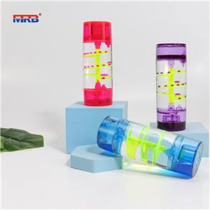 MRB New product Fidget Toys Wholesale Acrylic Colorful Oil Drop Sand Timer Clocks liquid timer toy