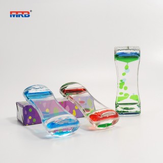 2023 New Arrivals Factory Wholesale liquid timer liquid hourglass timer oil timer for kids toy
