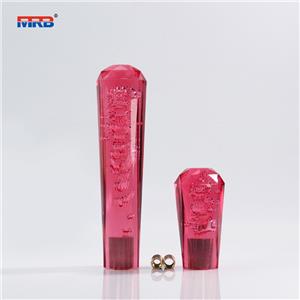 Car Manual Shift Knob Gear Shifter Head Shift Knob Stick Crystal Transparent Bubble Purple Blue Throw Gear Shifter 10CM 15CM