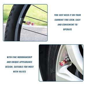 High Quality Wholesale air tire dust cover with car logo chrome wheel bike bicycle trucks auto tire valve caps