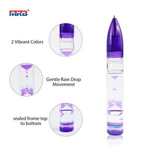 promotional gifts liquid ballpoint pen colorful ballpoint pen for school student liquid timer
