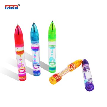 New Trend Pens With Droplet Movement Hourglass timer Liquid Motion Bubbler Pens Sensory Toy