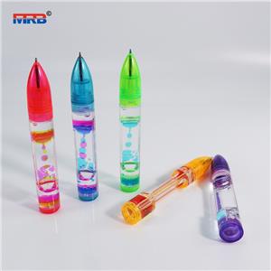 New Trend Pens With Droplet Movement Hourglass timer Liquid Motion Bubbler Pens Sensory Toy