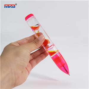 New Trend Pens With Droplet Movement Hourglass timer Liquid Motion Bubbler Pens Sensory Toy