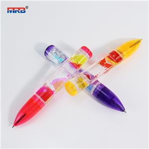 New Trend Pens With Droplet Movement Hourglass timer Liquid Motion Bubbler Pens Sensory Toy