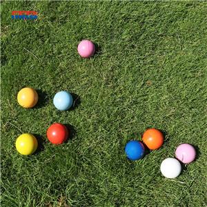 Outdoor Backyard Family Games Jack for Petanque Game,Standard Size-63mm for orange Lawn bowl jacks