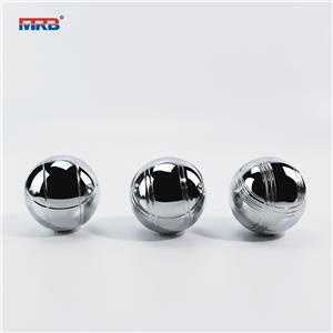 Garden Game Ball 6 Silver Bocce Ball Petanque Set Chrome 6 pcs metal petanque Boules Set in nylon bag