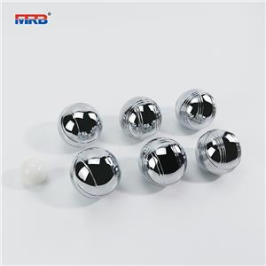 Garden Game Ball 6 Silver Bocce Ball Petanque Set Chrome 6 pcs metal petanque Boules Set in nylon bag