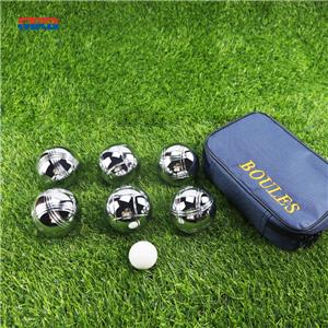 High Quality metal bocce ball with Nylon bag boccia ball Garden Game Ball
