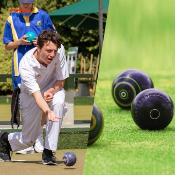 Backyard Lawn Bowling Game Indoor and Outdoor Family Fun for Kids and Adults Bocce Ball Set