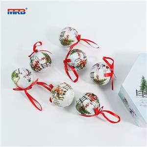 Emopeak 7Pcs Christmas Balls Ornaments for Xmas Christmas Tree Shatterproof Christmas Tree Decorations Hanging Ball