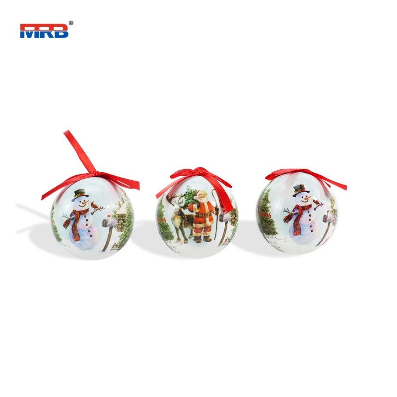 Emopeak 7Pcs Christmas Balls Ornaments for Xmas Christmas Tree Shatterproof Christmas Tree Decorations Hanging Ball