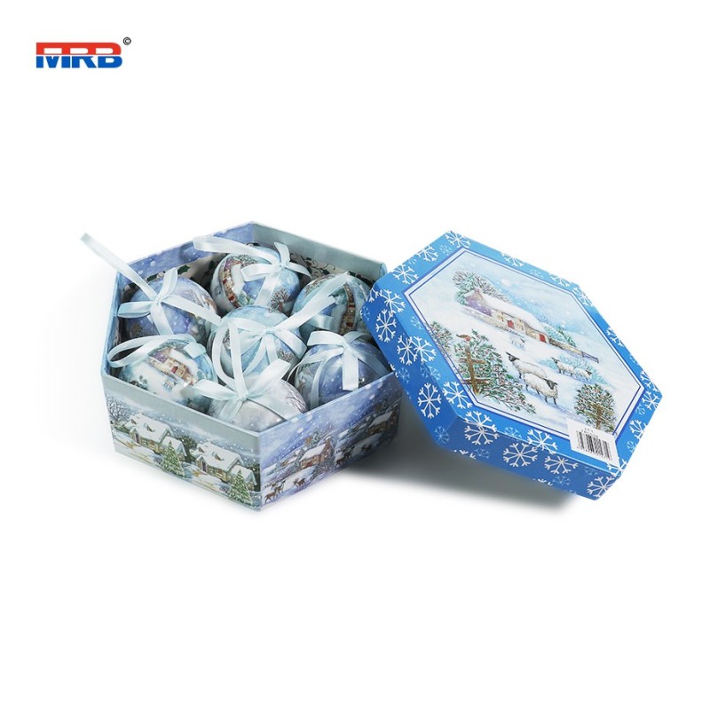 Christmas Ball Ornaments Shatterproof Clear foam Decorative Balls Baubles Set Delicate Decorations 74mm