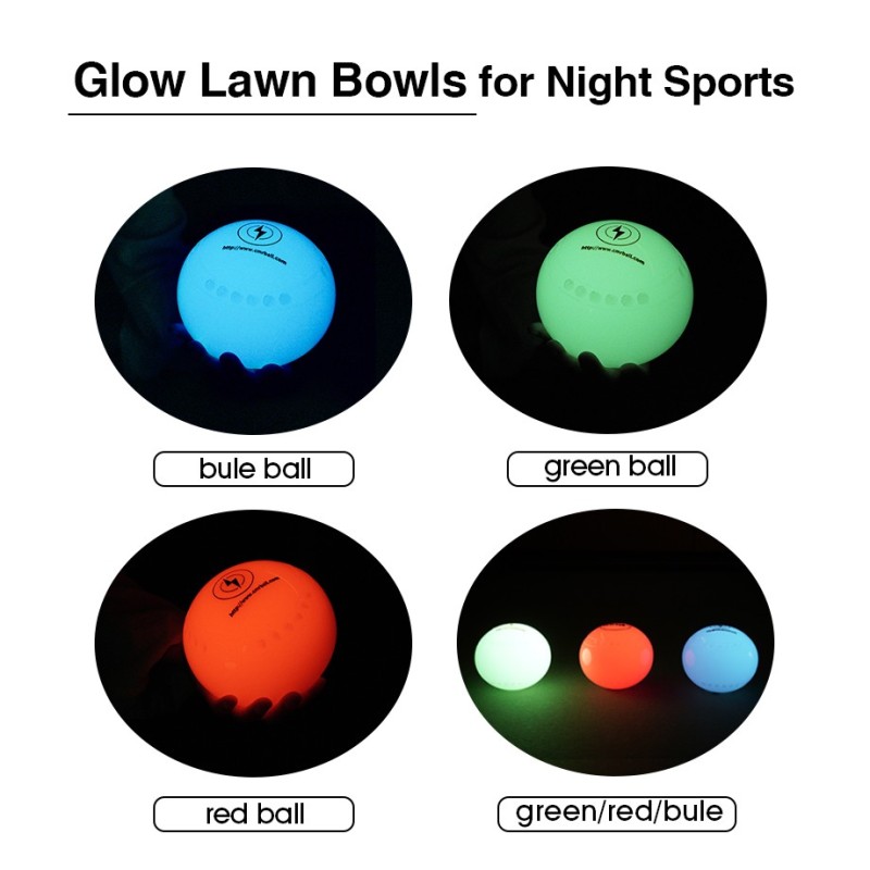 New Zealand Lawn Bowls Glow Lawn Bowl Seniors and Teenagers Night Leisure Sports Ball