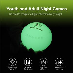 Glow In The Dark Ball resin booce Ball Lawn bowls for Outdoor sports Game resin ellipse ball
