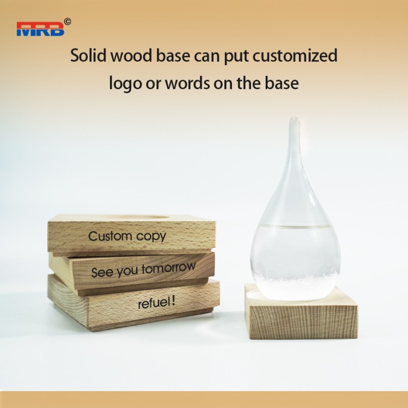 Home Decoration Glass Weather Predictor Storm Glass bottle the mysterious weather predicting fluid crystal