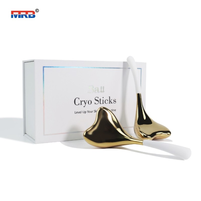 Yoga massage products Stainless Steel Cryo Sticks Beauty Cryo-sticks Soothing Puffiness 304 Stainless Steel Facial Massager Free