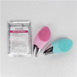 factory supply Soft Silicone Waterproof Facial Cleansing Brush