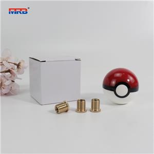 55MM Pokeball Pikachu Poke Ball Manual Gear Shift Shifter knob JDM 4 5 6 Speed Universal Round Fit for Honda Acura Mazda Mitsubi