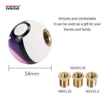 Pikachu Pokeball Manual Gear Shift Shifter knob 5 Speed Cover Red with Adapters