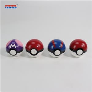 Pikachu Pokeball Manual Gear Shift Shifter knob 5 Speed Cover Red with Adapters