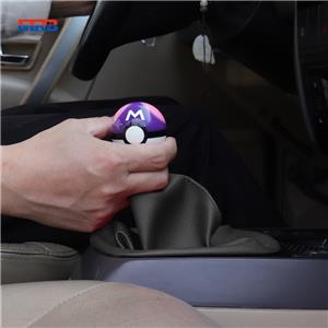 Pikachu Pokeball Manual Gear Shift Shifter knob 5 Speed Cover Red with Adapters