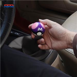 Pikachu Pokeball Manual Gear Shift Shifter knob 5 Speed Cover Red with Adapters