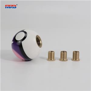 Pikachu Pokeball Manual Gear Shift Shifter knob 5 Speed Cover Red with Adapters