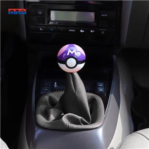 Pikachu Pokeball Manual Gear Shift Shifter knob 5 Speed Cover Red with Adapters