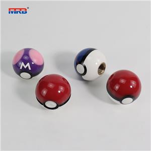 Pikachu Pokeball Manual Gear Shift Shifter knob 5 Speed Cover Red with Adapters