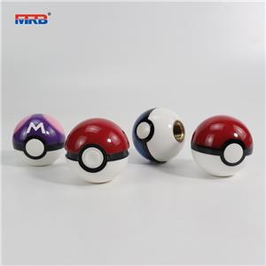 Pikachu Pokeball Manual Gear Shift Shifter knob 5 Speed Cover Red with Adapters