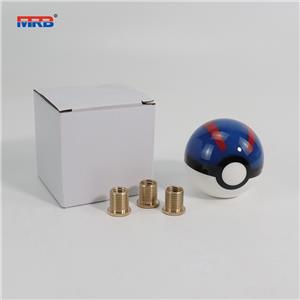 Top10 Racing Pikachu Pokeball Poke Ball Manual Gear Shift Shifter knob Universal JDM 4 5 6 Speed Round