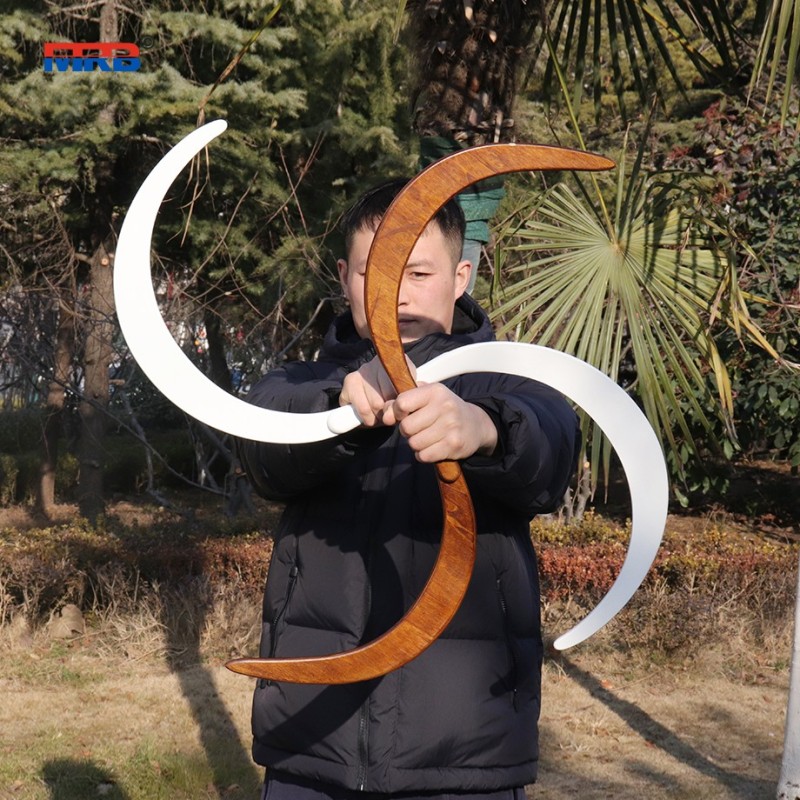 BUUGENG Juggling Props Wood Buugeng Moon-like Wood buugeng