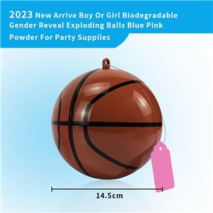 Gender Reveal Basketball with Powder Exploding Basketballs Kit Includes Pink and Blue Color Packs