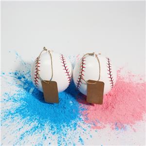 Gender Reveal Baseball Pink & Blue Exploding Powder Baseballs for Baseball Lovers to Celebrate Their Gender Reveal