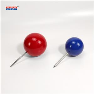 New Customized logo golf ball marker resin ball with steel nail