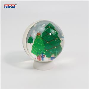 Beauty Resin Snowball Resin Ball Gift Christmas Tree Ball Souvenirs Luxury Ornament Santa Claus