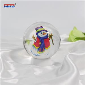 Beauty Resin Snowball Resin Ball Gift Christmas Tree Ball Souvenirs Luxury Ornament Santa Claus