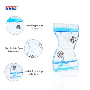 best selling liquid bubbler visual sensory timer calming sensory drip color water bubble toy autism perfect gift