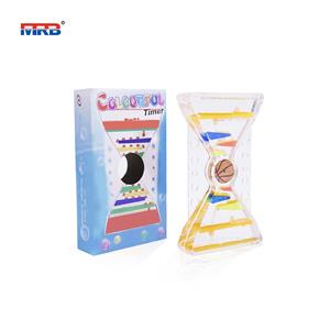 best selling liquid bubbler visual sensory timer calming sensory drip color water bubble toy autism perfect gift